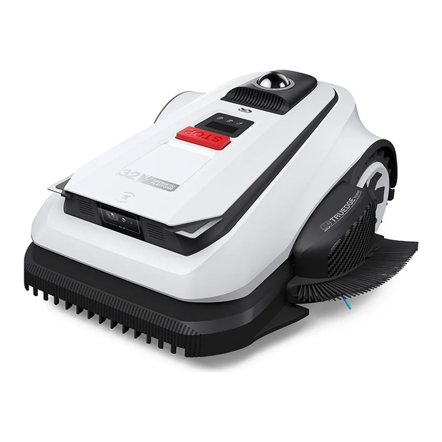 ECOVACS Goat A3000 LiDAR Pro robot lawn mower, three-quarter studio view