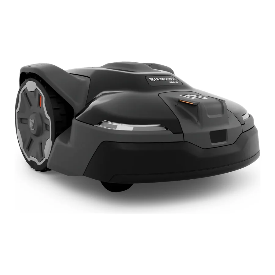 Husqvarna Automower 440iQ robot lawn mower, three-quarter studio view